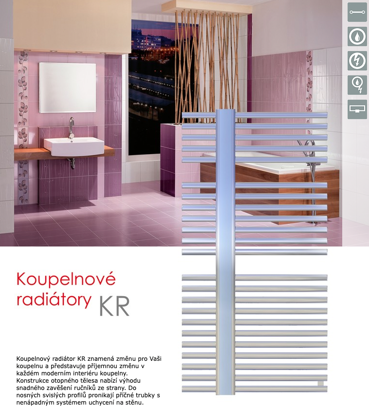 Koupelnové radiátory Bitherm KR